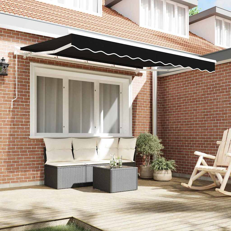 Vidaxx toile de remplacement pour auvent noir 330 x 245 cm polyester