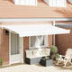 Vidaxx toile de remplacement pour auvent blanc 380 x 195 cm polyester