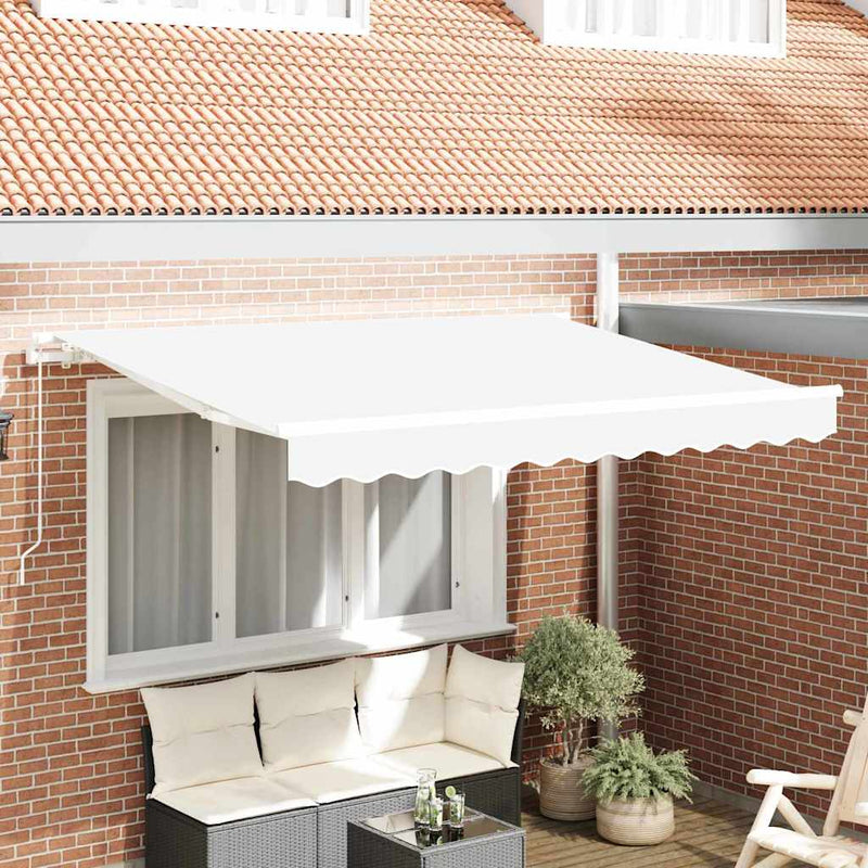 Vidaxx toile de remplacement pour auvent blanc 330 x 245 cm polyester