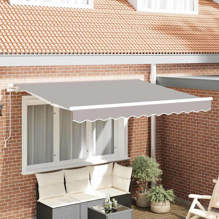 Vidaxx toile de remplacement pour auvent gris clair 330 x 245 cm