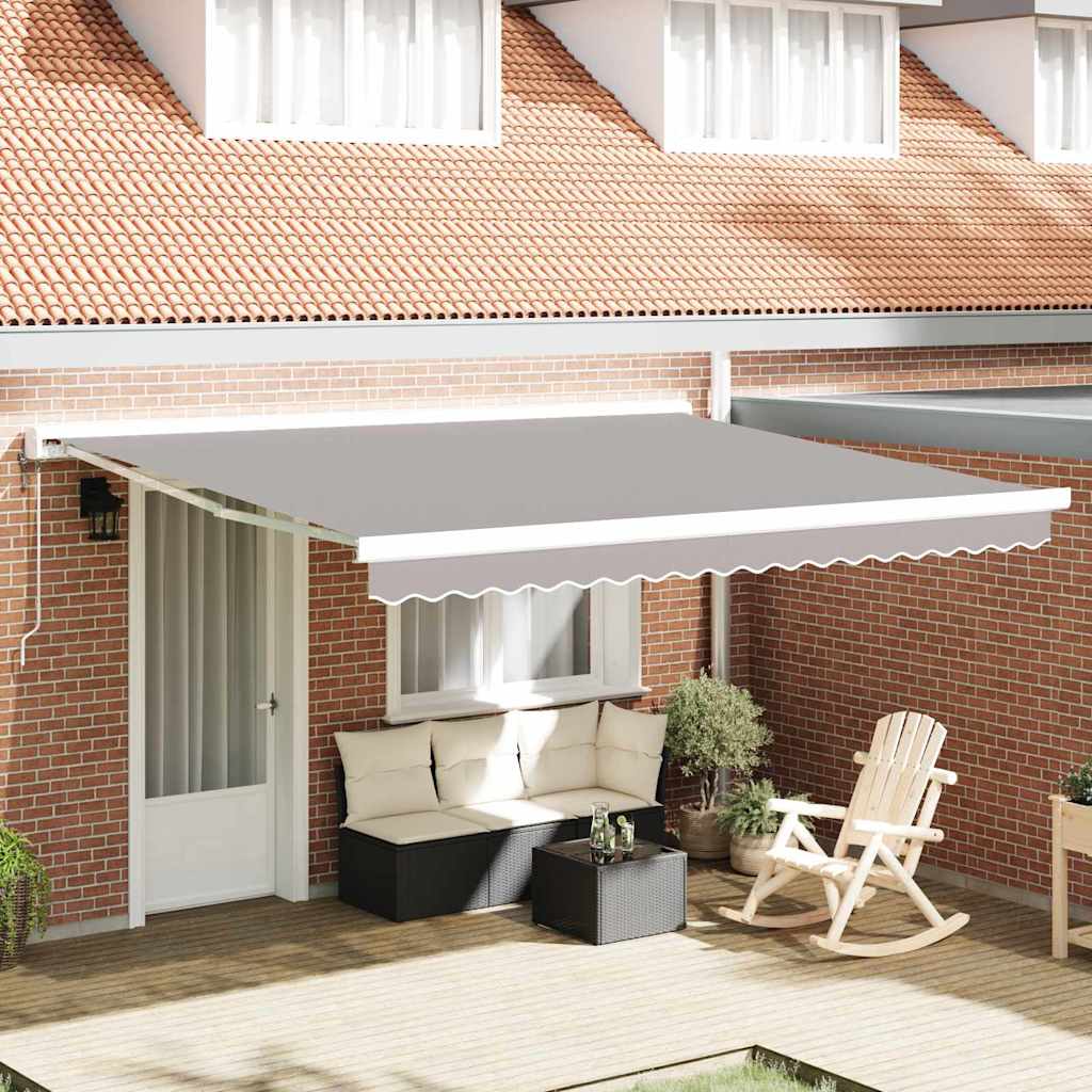Vidaxx toile de remplacement pour auvent gris clair 380 x 295 cm
