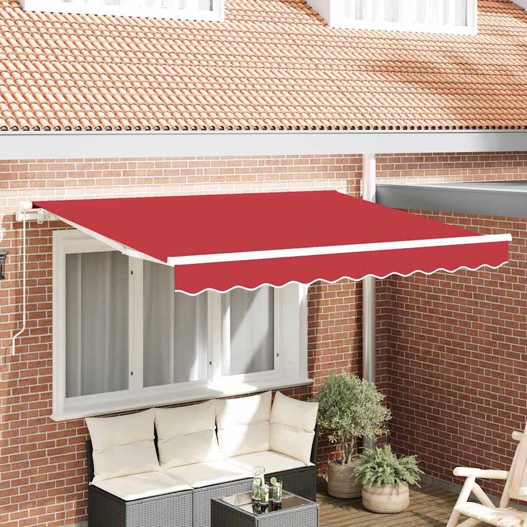 Vidaxx toile de remplacement pour auvent rouge 330 x 245 cm polyester