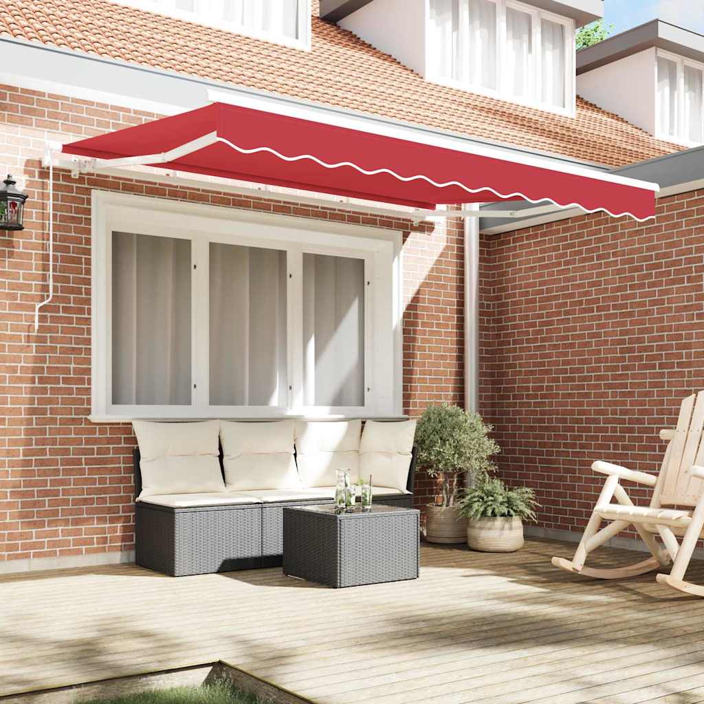 Vidaxx toile de remplacement pour auvent rouge 330 x 245 cm polyester