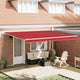 Vidaxx toile de remplacement pour auvent rouge 430 x 345 cm polyester