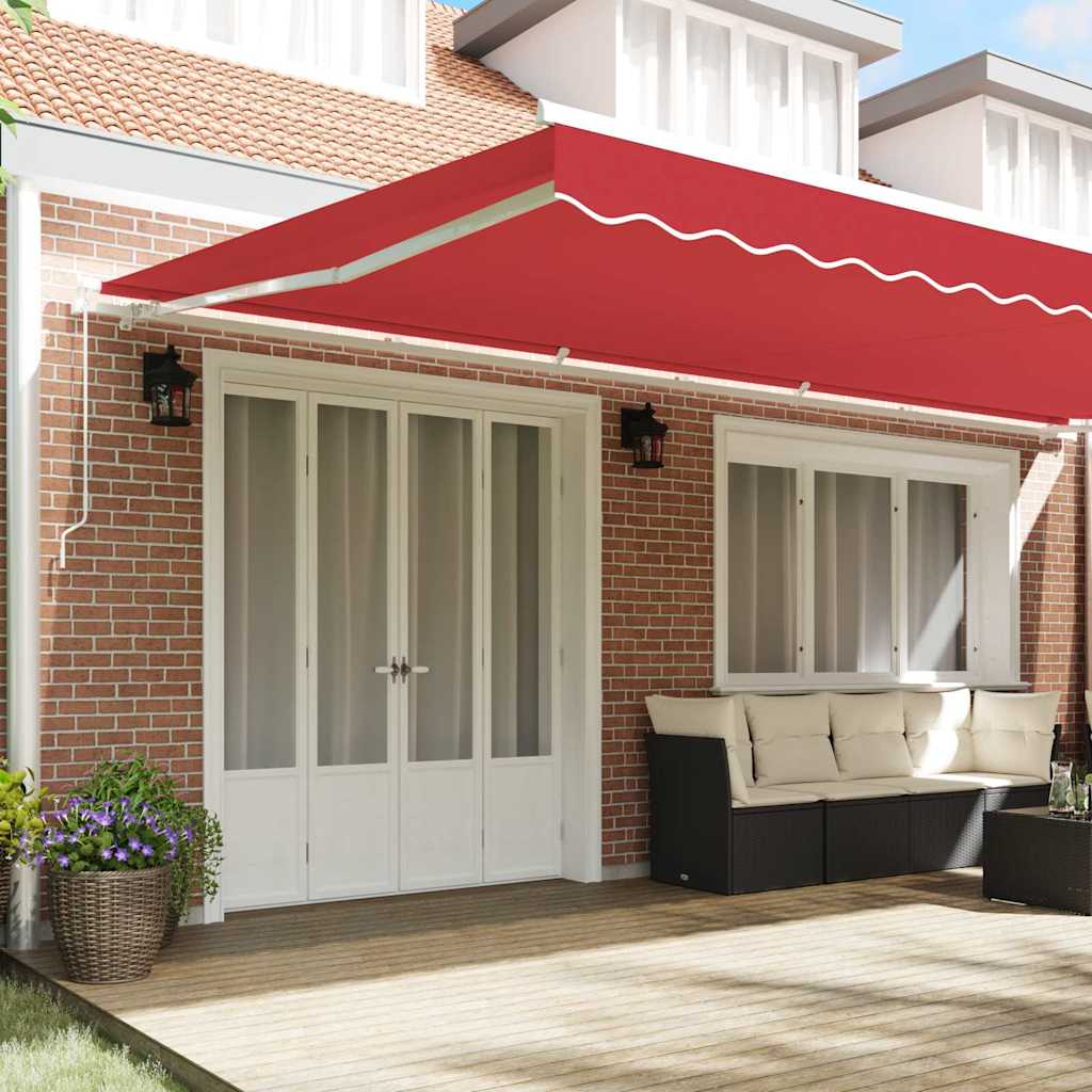 Vidaxx toile de remplacement pour auvent rouge 580 x 345 cm polyester