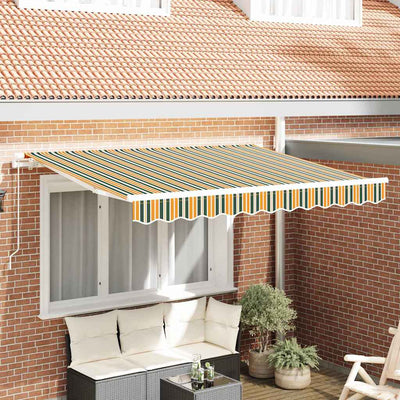 Vidaxx toile de remplacement pour auvent vert et jaune 280 x 245 cm