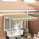 Vidaxx toile de remplacement pour auvent vert et jaune 280 x 245 cm