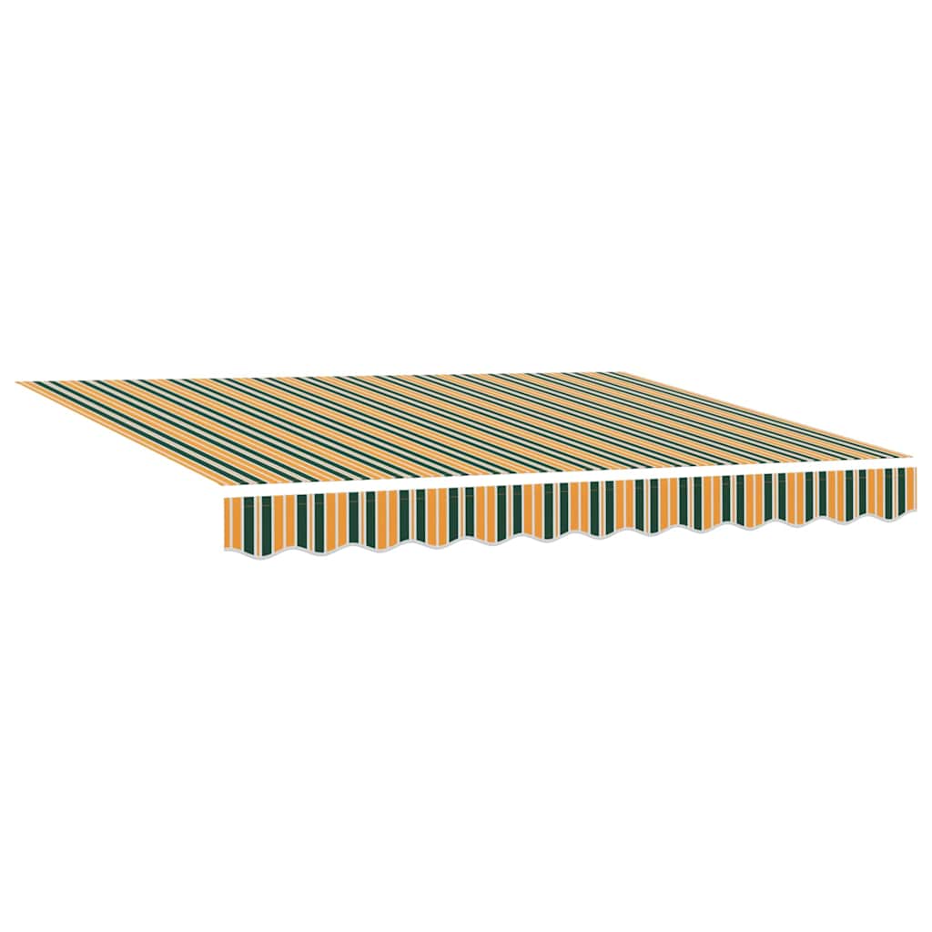 Vidaxx toile de remplacement pour auvent vert et jaune 280 x 245 cm
