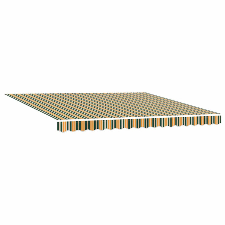 Vidaxx toile de remplacement pour auvent vert et jaune 380 x 295 cm