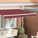 Vidaxl cantonnière marquis rouge bordeaux 580 x 20 cm toile