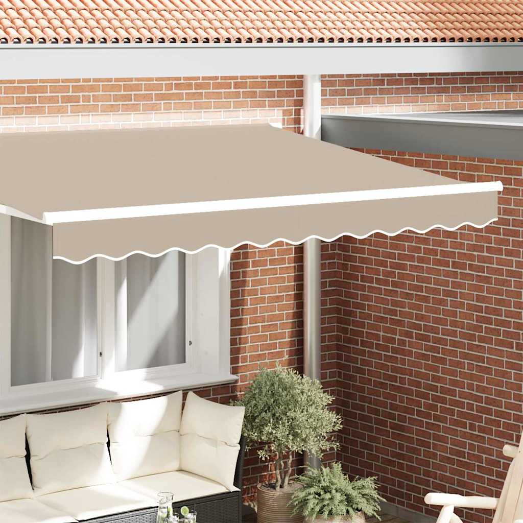 Vidaxl marquis cantonnière beige 580 x 20 cm toile