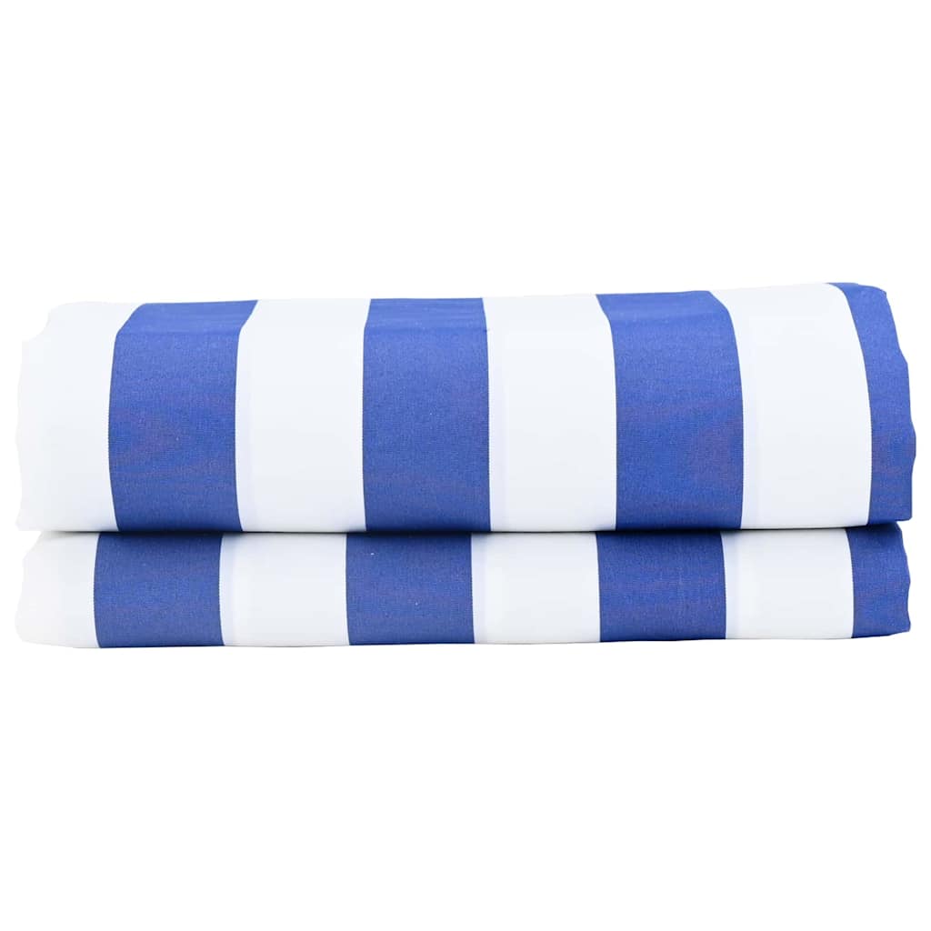 Vidaxl parasol remplacements bleu et blanc 1000 x 160 cm