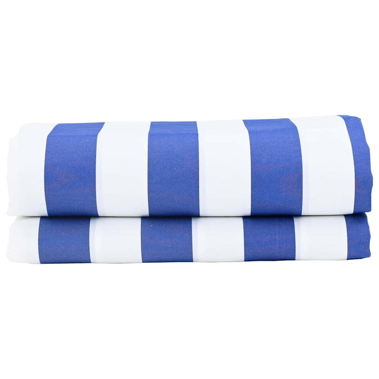 Vidaxl parasol remplacements bleu et blanc 1000 x 160 cm