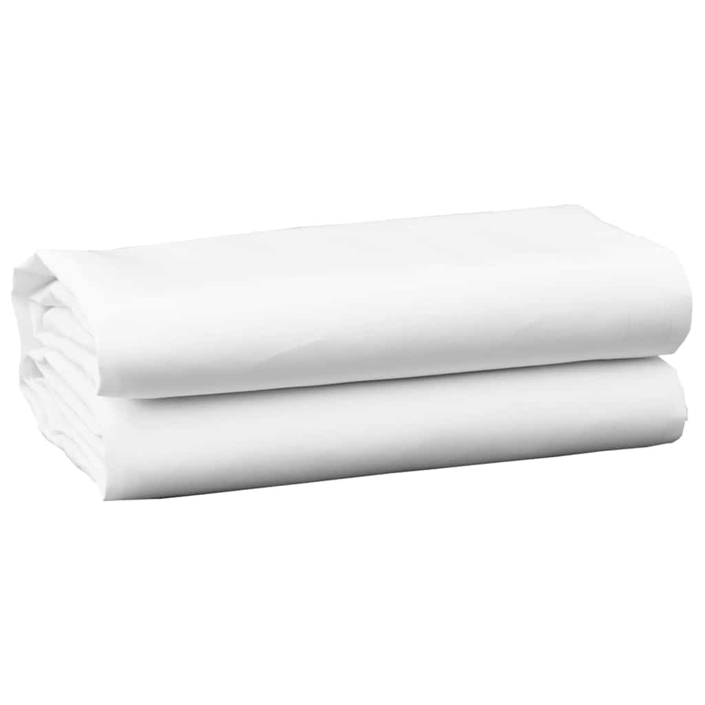 Vidaxl parasol remplacements blanc 1000 x 160 cm toile polyester