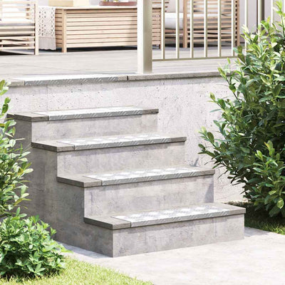Vidaxx marche d'escalier rectangulaire 10 pcs argent 60 x 18 cm aluminium
