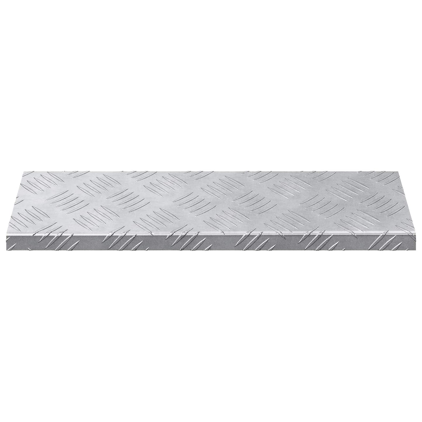 VidaXL marche d'escalier rectangulaire 15 pcs argent 60 x 18 cm aluminium