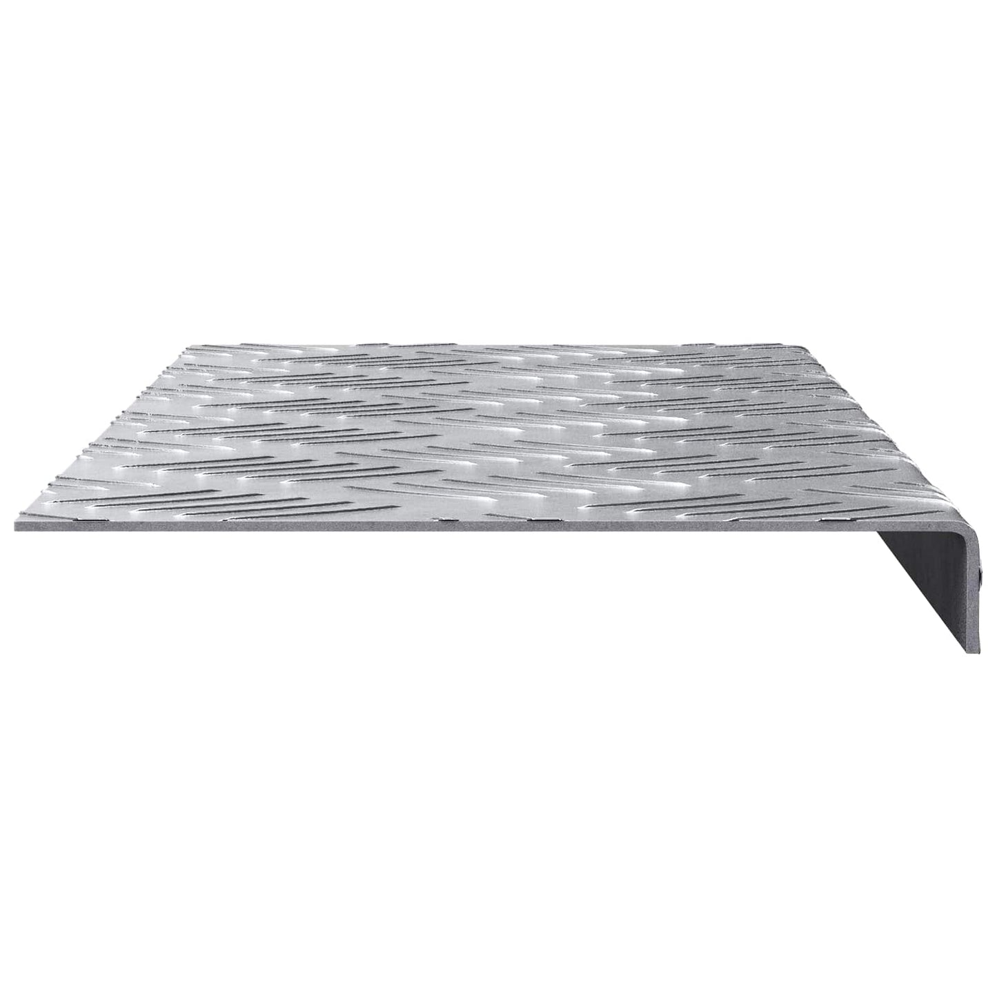 VidaXL marche d'escalier rectangulaire 15 pcs argent 60 x 18 cm aluminium
