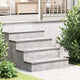 Vidaxx marche d'escalier rectangulaire 2 pcs argent 60 x 20 cm aluminium