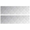 VidaXL marche d'escalier rectangulaire 2 pcs argent 70 x 20 cm aluminium