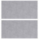 VidaXL marche d'escalier rectangulaire 2 pcs argent 50 x 25 cm aluminium