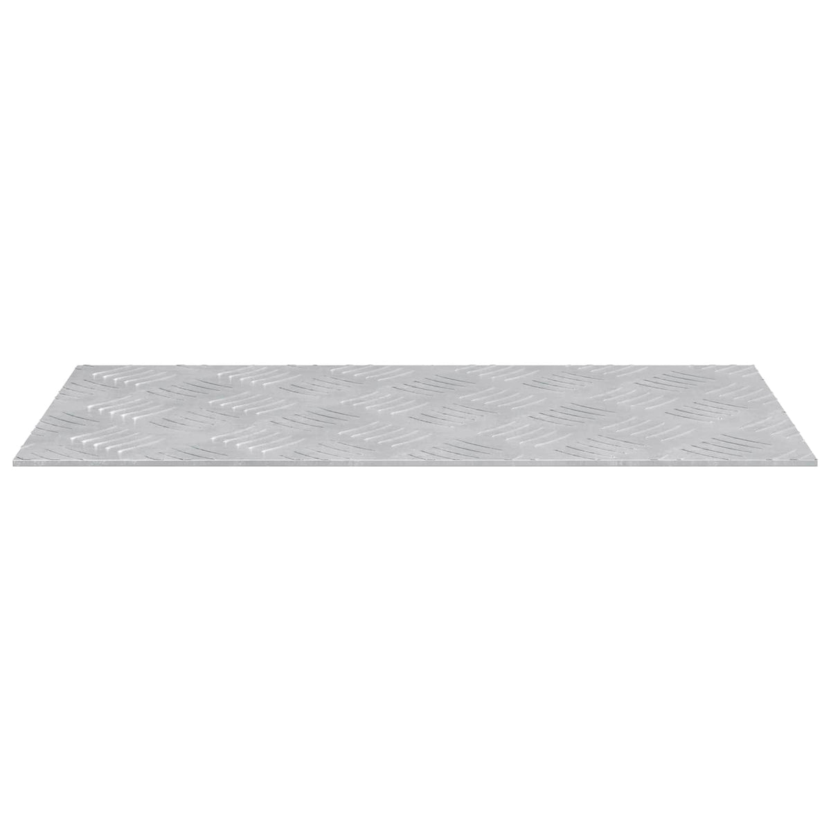 VidaXL marche d'escalier rectangulaire 2 pcs argent 50 x 25 cm aluminium