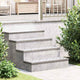 VidaXL marche d'escalier rectangulaire 4 pcs argent 75 x 25 cm aluminium
