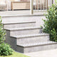 Vidaxx marche d'escalier rectangulaire 4 pcs argent 100 x 25 cm aluminium