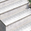 Vidaxx marche d'escalier rectangulaire 4 pcs argent 100 x 25 cm aluminium