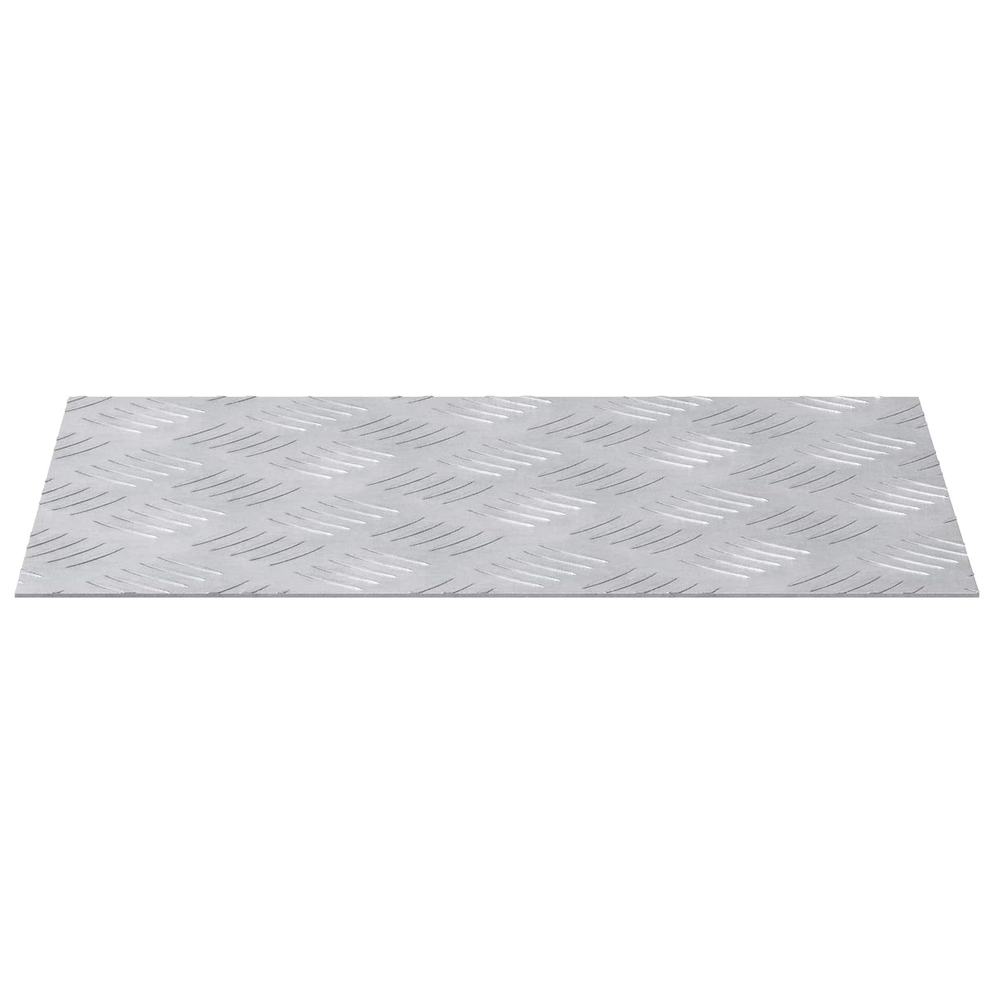 Vidaxx marche d'escalier rectangulaire 2 pcs argent 40 x 30 cm aluminium