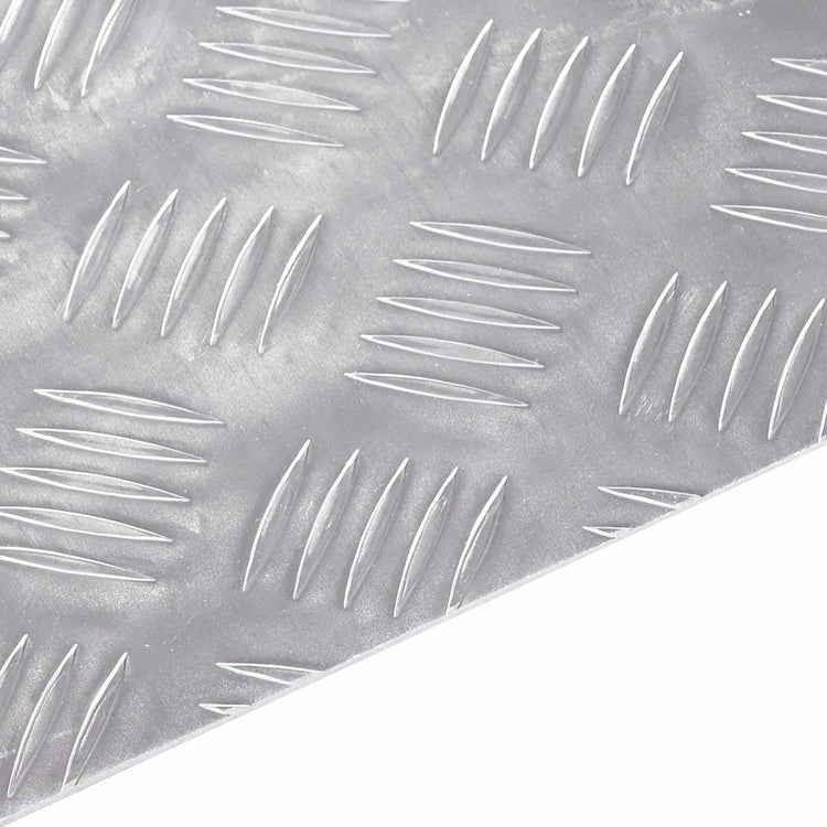 VidaXL marche d'escalier rectangulaire 4 pcs argent 40 x 30 cm aluminium