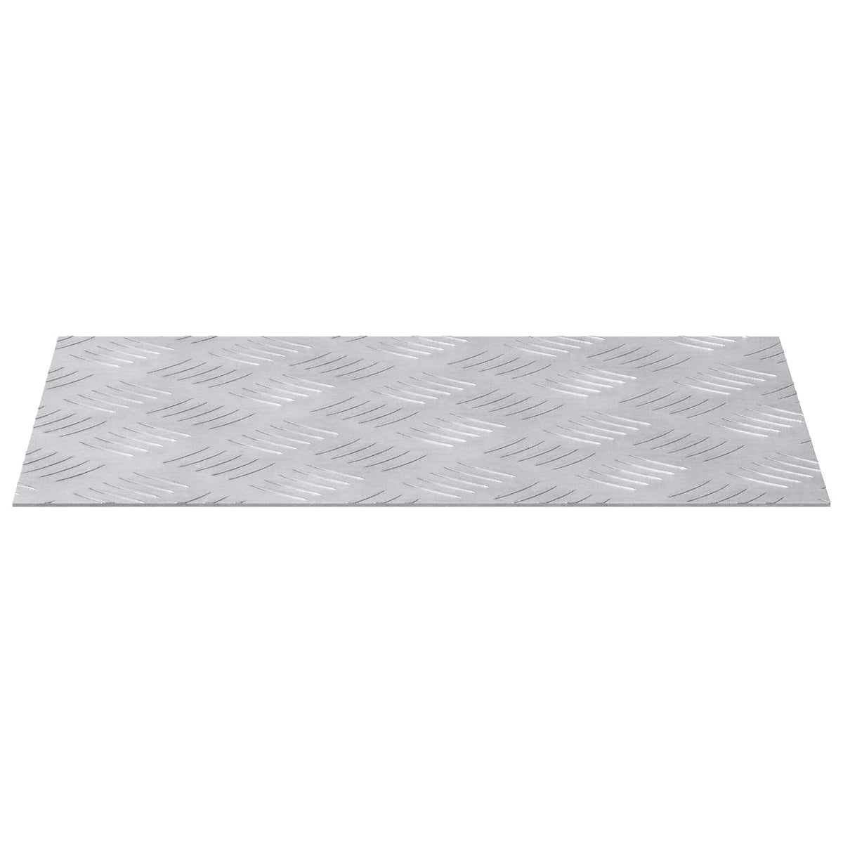 Vidaxx marche d'escalier rectangulaire 2 pcs argent 40 x 30 cm aluminium
