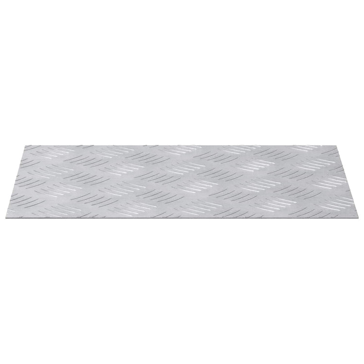 Vidaxx marche d'escalier rectangulaire 2 pcs argent 40 x 30 cm aluminium