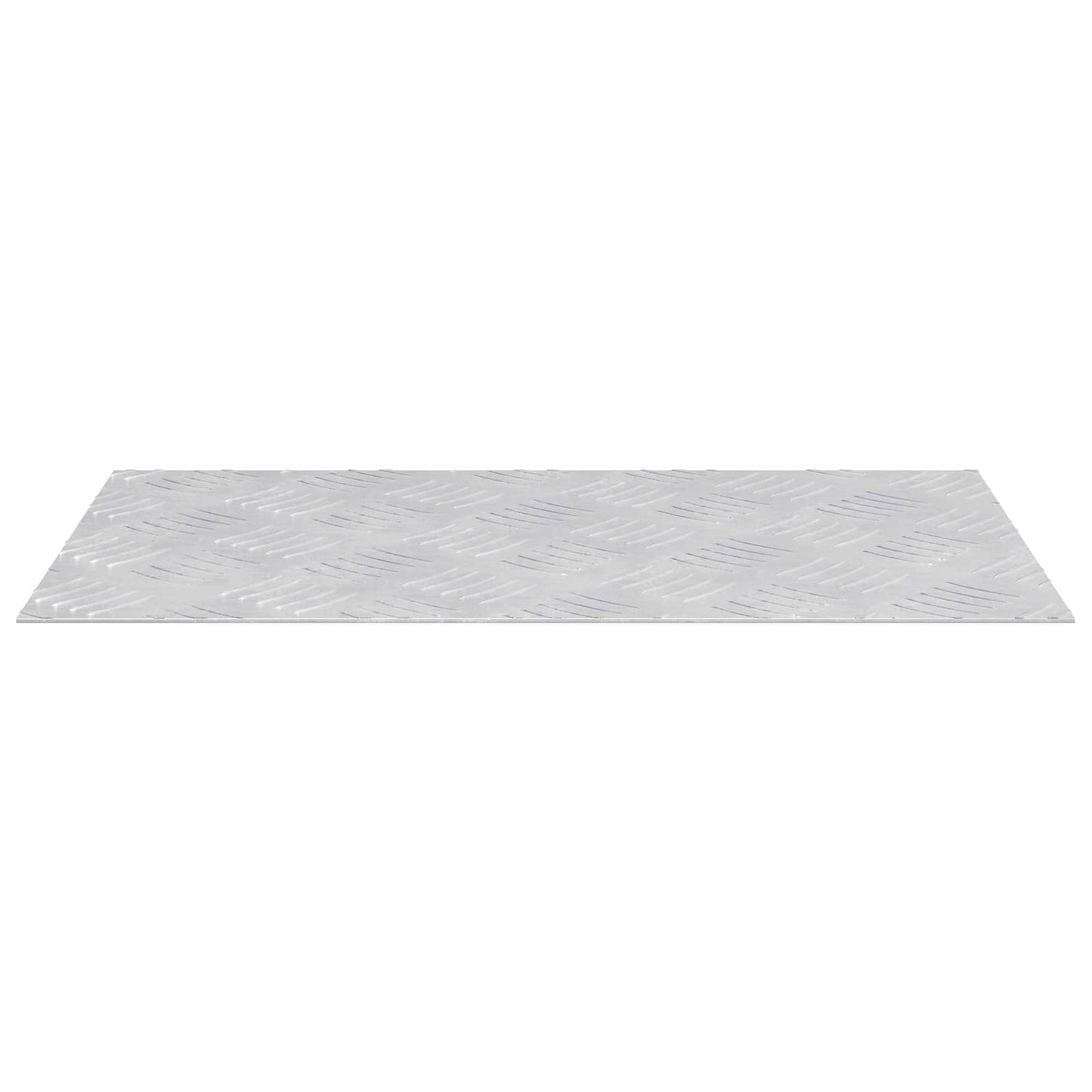 VidaXL marche d'escalier rectangulaire 2 pcs argent 50 x 30 cm aluminium