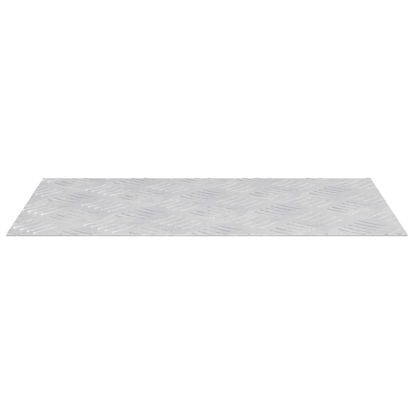 VidaXL marche d'escalier rectangulaire 2 pcs argent 50 x 30 cm aluminium