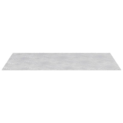 Vidaxx marche d'escalier rectangulaire 4 pcs argent 50 x 30 cm aluminium