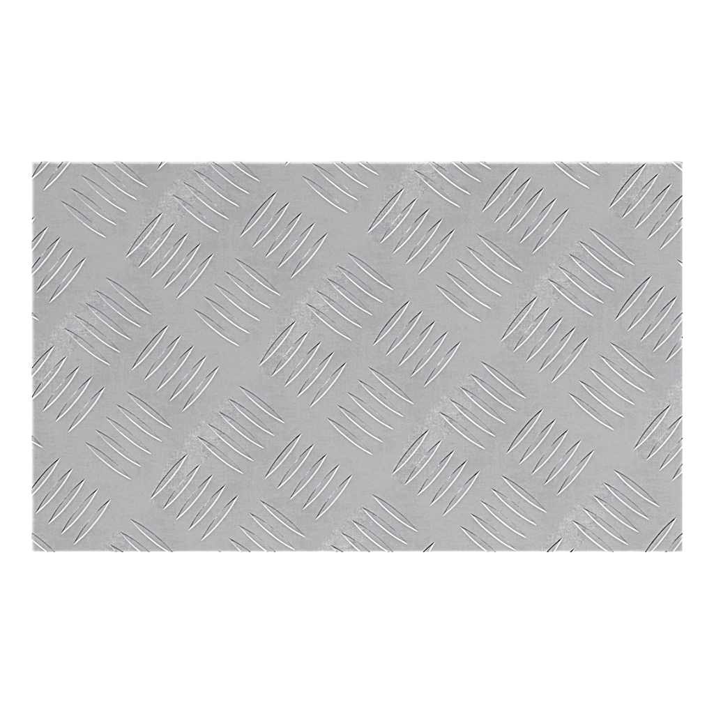 Vidaxx marche d'escalier rectangulaire 4 pcs argent 50 x 30 cm aluminium