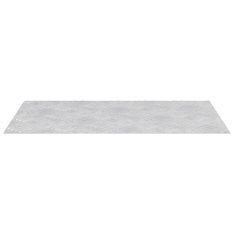 Vidaxx marche d'escalier rectangulaire 4 pcs argent 50 x 30 cm aluminium
