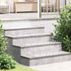 Vidaxx marche d'escalier rectangulaire 4 pcs argent 70 x 30 cm aluminium