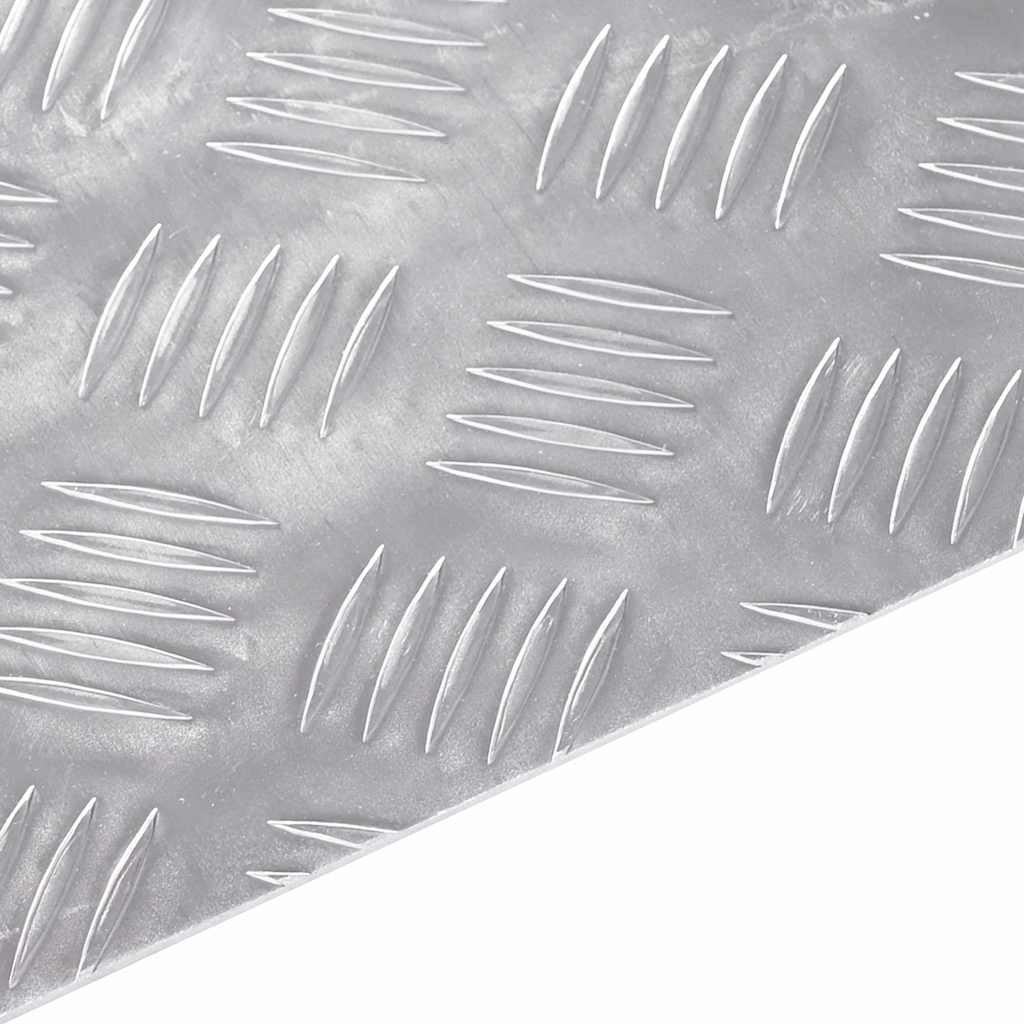 Vidaxxl marche d'escalier carré 2 pcs argent 40 x 40 cm aluminium