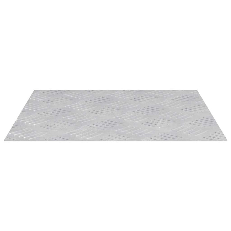 Vidaxxl marche d'escalier carré 2 pcs argent 40 x 40 cm aluminium