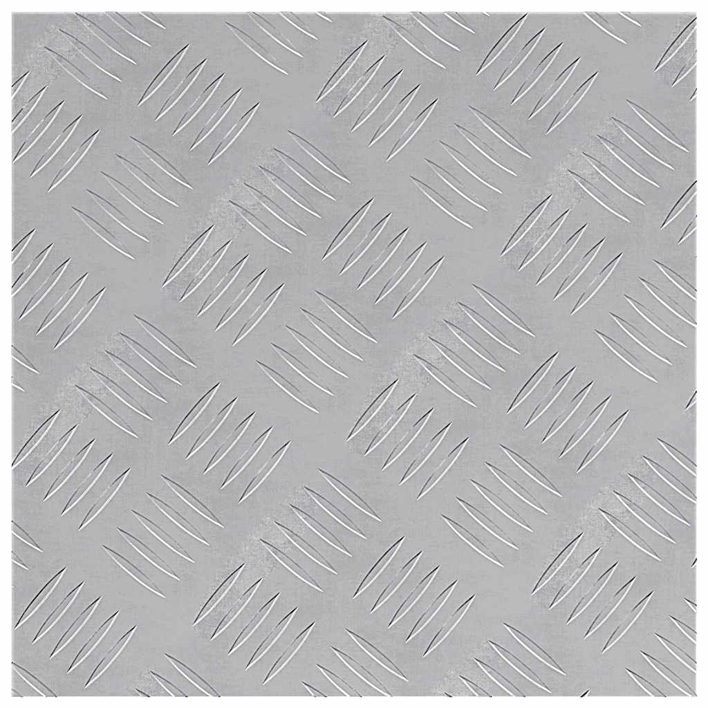 Vidaxxl marche d'escalier carré 2 pcs argent 40 x 40 cm aluminium