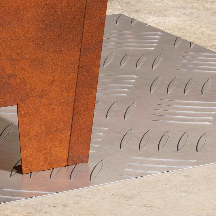 Vidaxxl marche d'escalier carré 2 pcs argent 40 x 40 cm aluminium