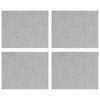 Vidaxx marche d'escalier rectangulaire 4 pcs argent 50 x 40 cm aluminium
