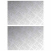 Vidaxx marche d'escalier rectangulaire 2 pcs argent 60 x 40 cm aluminium