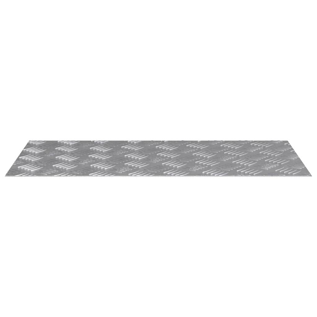 Vidaxx marche d'escalier rectangulaire 2 pcs argent 80 x 40 cm aluminium