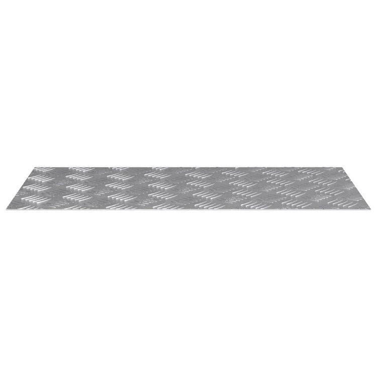 Vidaxx marche d'escalier rectangulaire 2 pcs argent 80 x 40 cm aluminium
