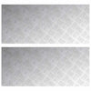 Vidaxx marche d'escalier rectangulaire 2 pcs argent 90 x 40 cm aluminium