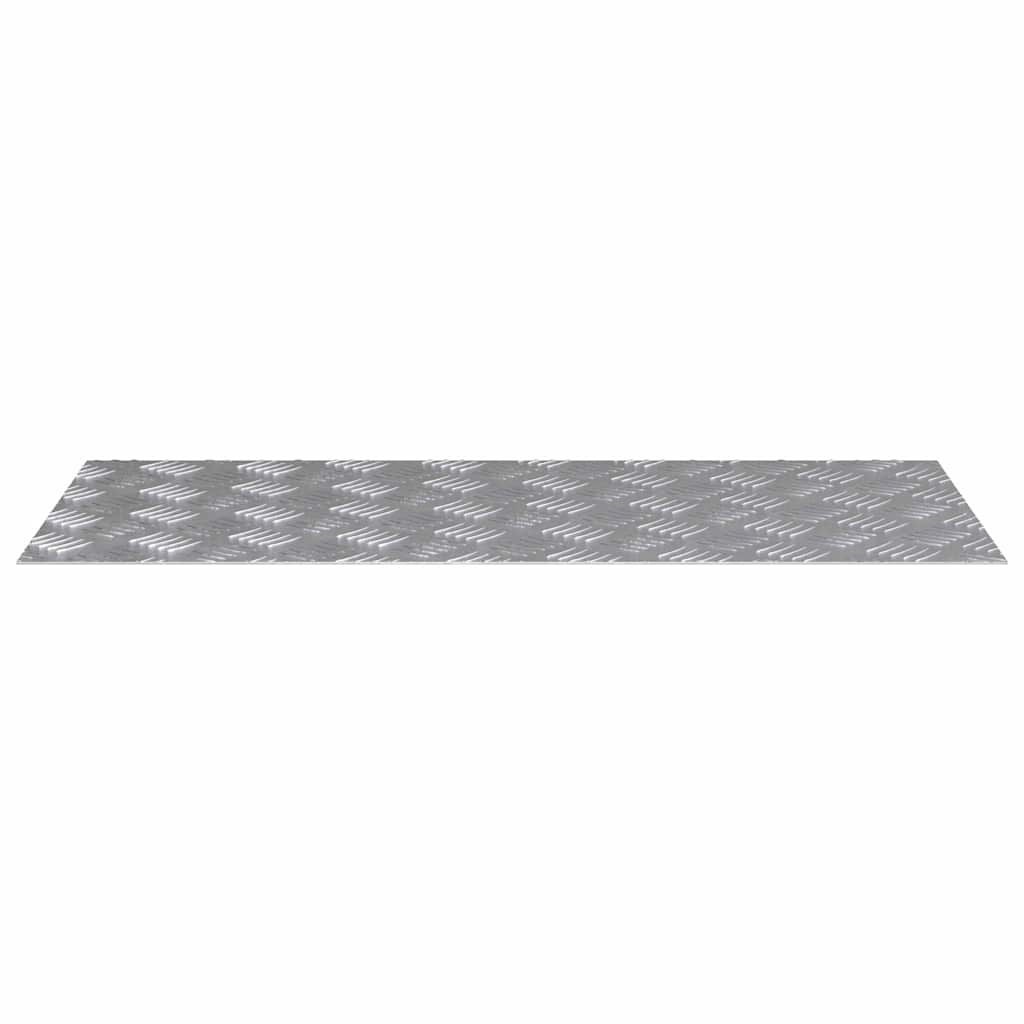 Vidaxx marche d'escalier rectangulaire 4 pcs argent 90 x 40 cm aluminium