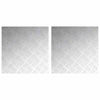 VidaXL marche d'escalier carré 2 pcs argent 50 x 50 cm aluminium
