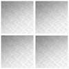 Vidaxxl marche d'escalier carré 4 pcs argent 50 x 50 cm aluminium